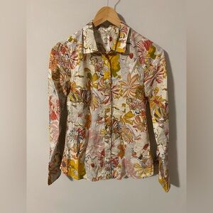 J.Crew Liberty of London Perfect Shirt Floral Button Down | Style 25913 | Size 0
